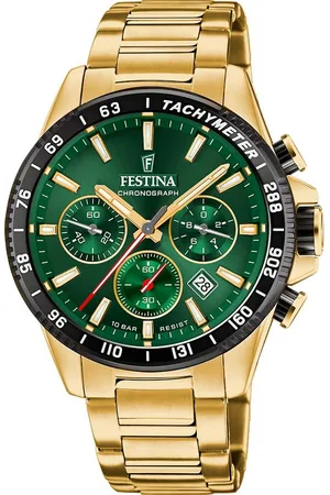 Festina Chronograaf Timeless Chronograph Horloge, quartzhorloge, herenhorloge, stopwatchfunctie, stalen armband