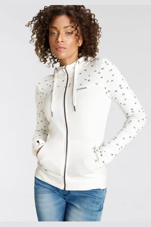 KangaROOS Capuchonsweatvest met filigraan print