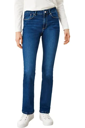 QS by s.Oliver Bootcut jeans Beverly in stretchkwaliteit, met studs op de zakken