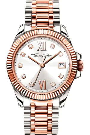 Thomas Sabo Kwartshorloge DIVINE Polshorloge, dameshorloge, datum, mineraalglas met saffiercoating