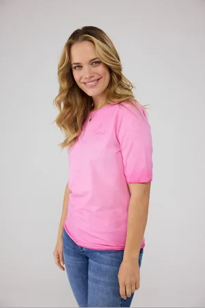 Lieblingsstück Shirt met ronde hals CandiceEP met belettering