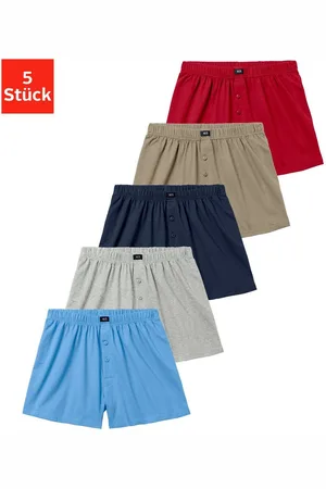 H.I.S Wijde boxershort Heren boxer wijdte pasvorm, comfortband, van katoen-stretch (set, 5 stuks)
