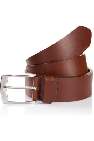 TOM TAILOR Leren riem TTANDREW 4 cm breed, herenriem, jeans en casual, tot maat 120