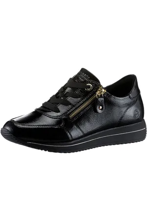 Remonte Sneakers met sleehak , vrijetijdsschoen, lage schoen, veterschoen in smalle vorm