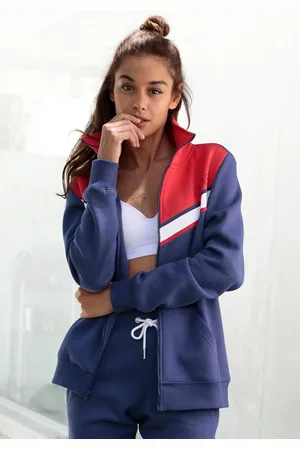 H.I.S Sweatvest met contraststrepen, loungepak