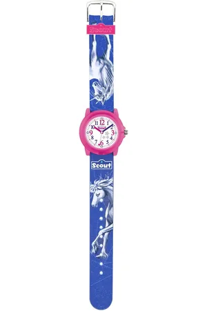 Scout Kwartshorloge Crystal Horloge, kinderhorloge, cadeau-idee, schoolbegin, meisjes, eenhoorn