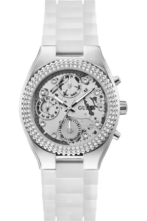 Guess Multifunctioneel horloge JELLY Quartzhorloge, horloge, damenuur, datum, 12/24-uurs weergave
