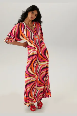 Aniston Maxi-jurk met wijde 3/4-mouwen - nieuwe collectie