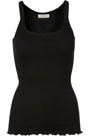 Rosemunde Shirt voor eronder Babette Silk Top edel satijnen band aan de ronde hals
