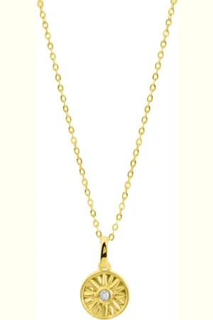 Firetti Ketting met hanger Sieraad cadeau zilver 925 halsketting ankerkett zon