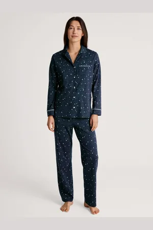 Calida Pyjama Sweet Dreams met reverskraag en doorlopende knoopsluiting (2-delig)