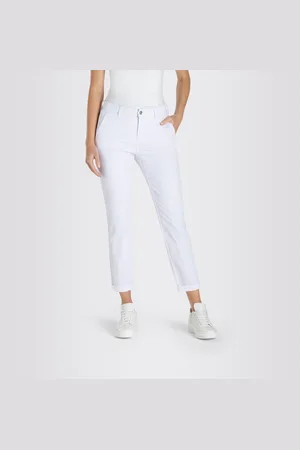 Mac Chino turn up met subtiele glans, elegant en sportief tegelijk