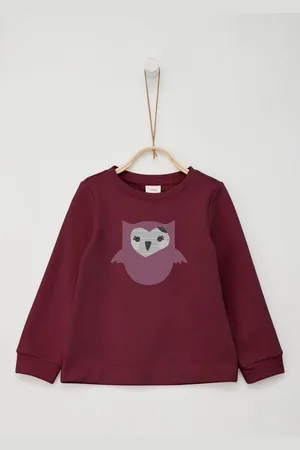 QS by s.Oliver Sweatshirt met uil van pailletten