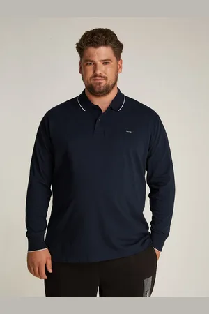 Calvin Klein Poloshirt met lange mouwen BT_STRETCH PIQUE TIPPING LS POLO