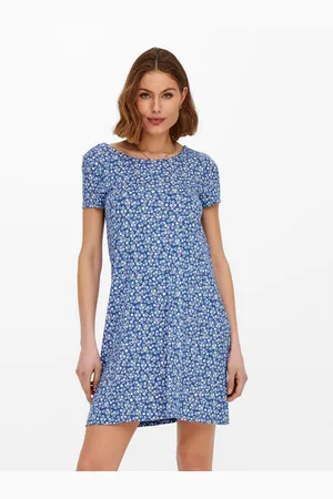 ONLY Mini-jurk ONLBERA BACK LACE UP S/S DRESS JRS NOOS