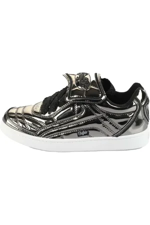 Buffalo Plateausneakers LIBERTY SOCCER vegan veterschoenen, lage schoen, vrijetijdssneaker in metallic-look