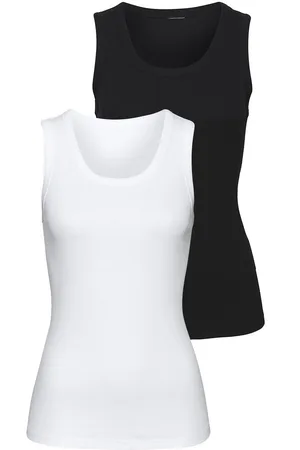 vivance collection Tanktop Van zachte rib jersey van zachte katoen-rib kwaliteit (2-delig, Set van 2)