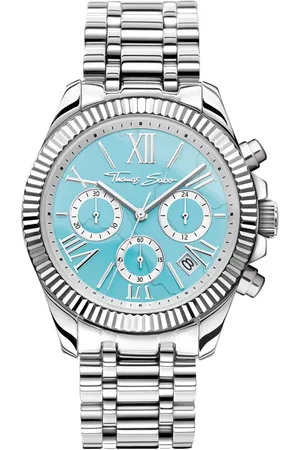 Thomas Sabo Chronograaf DIVINE CHRONO Quartz horloge, armbanduhr, dames, datum, stopfunctie, 12/24-uursweergave