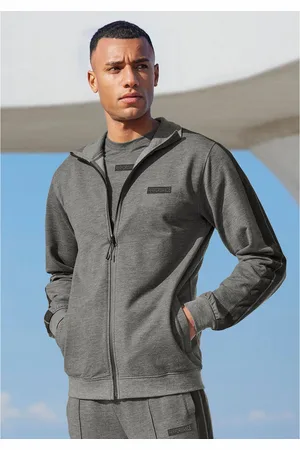 AUTHENTIC LE JOGGER Sweatvest Sportjack met zijstrepen en zakken