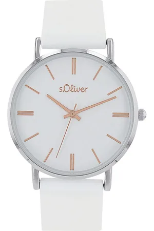 QS by s.Oliver Kwartshorloge Horloge, dameshorloge, analoog, siliconen band