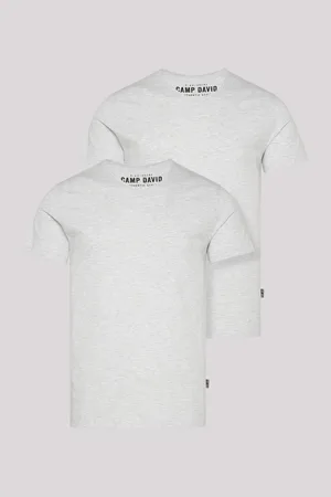 Camp David Shirt met V-hals in 2-delige set (2-delig)