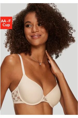 Lascana Bh met steuncups met rug van gebloemde, elastische kant, dessous
