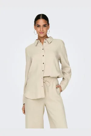 JDY Overhemdblouse SAY L/S LINEN LOOSE SHIRT WVN NOOS