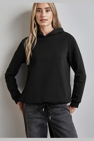 Street one Hoodie met een rijgkoord bij de zoom