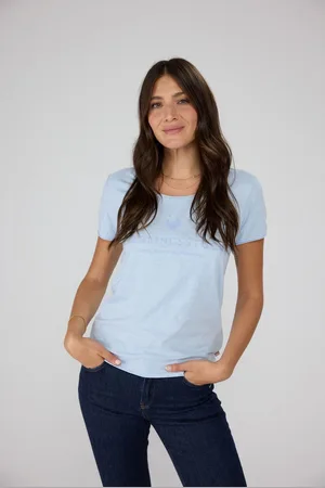 Lieblingsstück Shirt met ronde hals CiaEP met logoprint