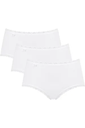 Sloggi Midislip 24/7 Cotton Lace Midi C3P met delicate kant en een hoog katoenpercentage (3 stuks)