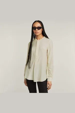 G-Star Blouse met lange mouwen Half Placket Top ls wmn met verborgen knoopsluiting