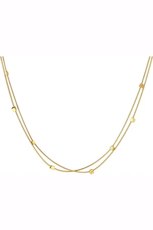 Firetti Ketting zonder hanger Sieraden cadeau roestvrijstalen laag dubbelrijig met kubusvormige cube