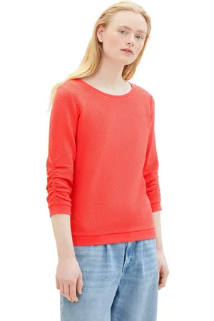TOM TAILOR Sweatshirt met heel bijzonder oppervlak van het materiaal