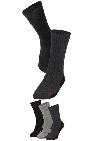 Apollo Basic sokken THERMAL/TRACKING SOCKS Unisex met verwarmende merinowol (2 paar, Set van 3)