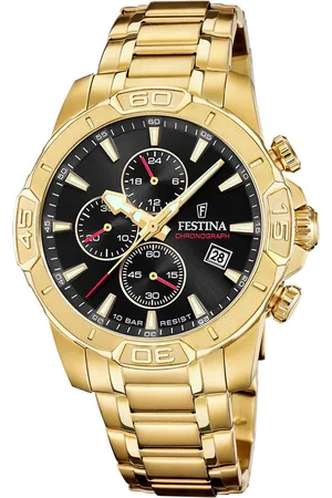 Festina Chronograaf Timeless Chronograph Quartzhorloge, horloge, herrenuur, roestvrijstalen band, analoog, dag