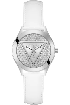 Guess Kwartshorloge GLITZ PLAQUE Horloge, dameshorloge, stalen band, mineraalglas, analoog