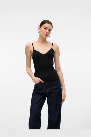 VERO MODA Gebreide top VMWILLOW SL STRAP TOP GA