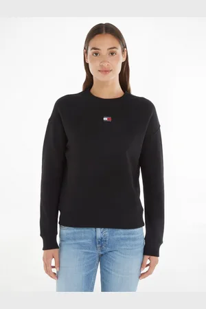 Tommy Hilfiger Sweatshirt met drop-shoulder design en logo aan de voorkant