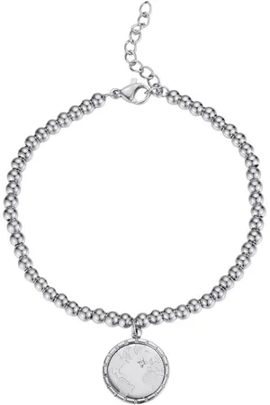 Firetti Armband Sieraad cadeau roestvrij staal armbanden armbandketting planet earth wereld