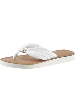 Tommy Hilfiger Teenslippers TH ELEVATED BEACH SANDAL , zomerschoen, comfortabele schoen, flats, slippers met th-sieraandeel