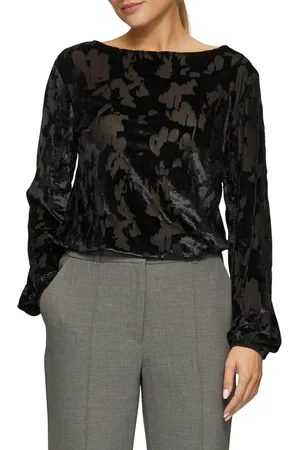 QS by s.Oliver Shirt met lange mouwen met structuurpatroon