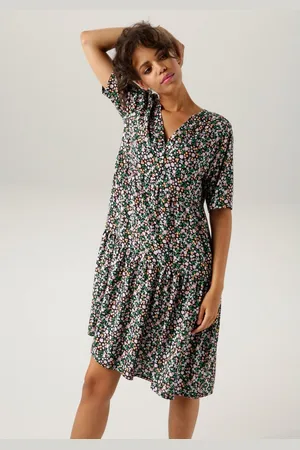 Aniston Zomerjurk met kleurrijke minimalistische bloemenprint