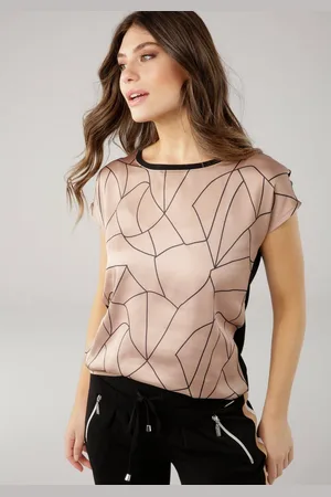 Laura Scott Shirtblouse van glanzend satijn