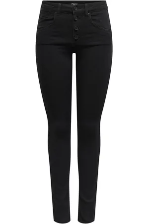 ONLY Skinny fit jeans ONLRAIN HW SK VIS BUTTON PUSH UP DNM PIM