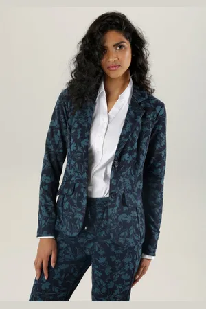 Aniston Korte blazer met kleurharmonisch jacquard-bloemenmotief