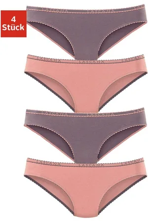 Lascana Slip elastische katoenkwaliteit (4 stuks, Set van 4)