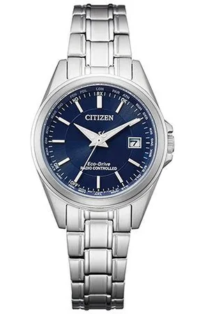 Citizen Radiografisch horloge EC1180-81L Polshorloge, dameshorloge, solar, leren band, saffierglas, datum