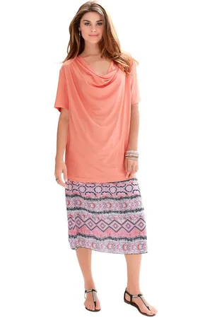 Classic Basics Shirt met cascadehals Shirt (1-delig)