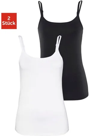 vivance collection Top met spaghettibandjes Met verstelbare schouderbanden (Set van 2)