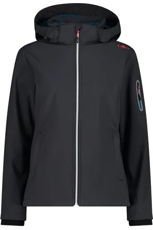 CMP Softshell-jack WOMAN JACKET ZIP HOOD Warmte- & wind- & waterafstotend (1 stuk)